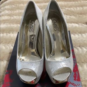 Peep Toe Platform Pumps